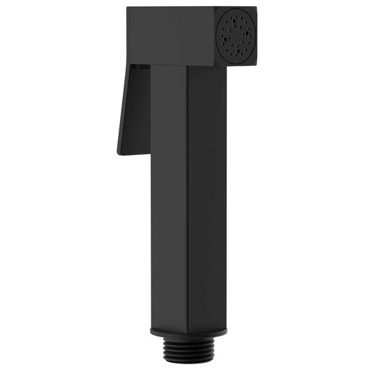 Evekare Matte Black Square Hand Piece Bidet Spray - 70 x 150mm