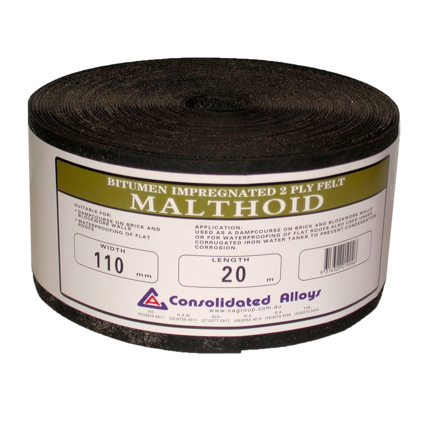 Malthoid Bituminous Flashing - 110mm x 20m