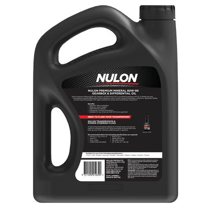 Nulon Manual Gearbox & Differential Oil - 80W-90 - 4L