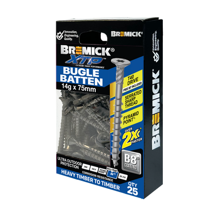 Bremick XTP Bugle Batten - 14g x 75mm - 25 Pack