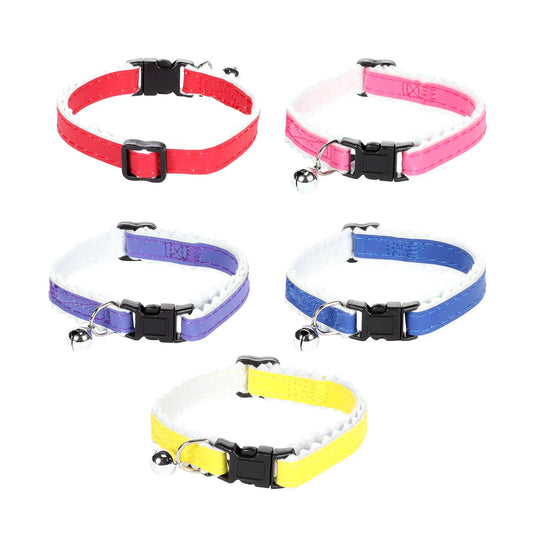 Flamingo Cat Collar - Lined Bright Ziggi - 30cm - 5 Pack