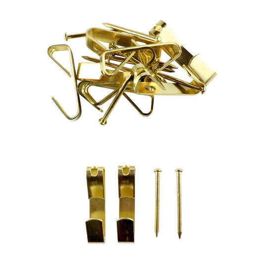 Everhang Picture Hanging - 30kg - Brass Plated - Heavy Duty - 25 Pack