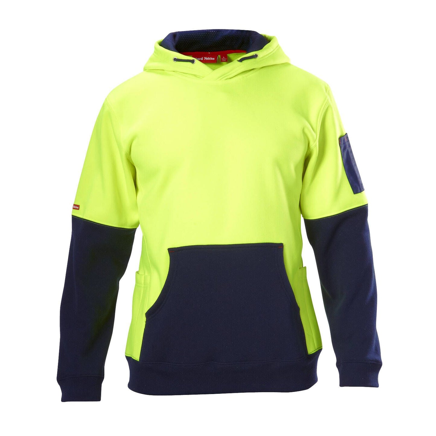 Hard Yakka Hi Vis Hoodie - M - Yellow/Navy