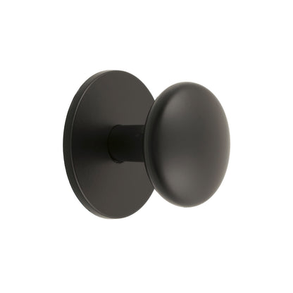 Prestige Black Flat Knob - 26mm - 6 Pack