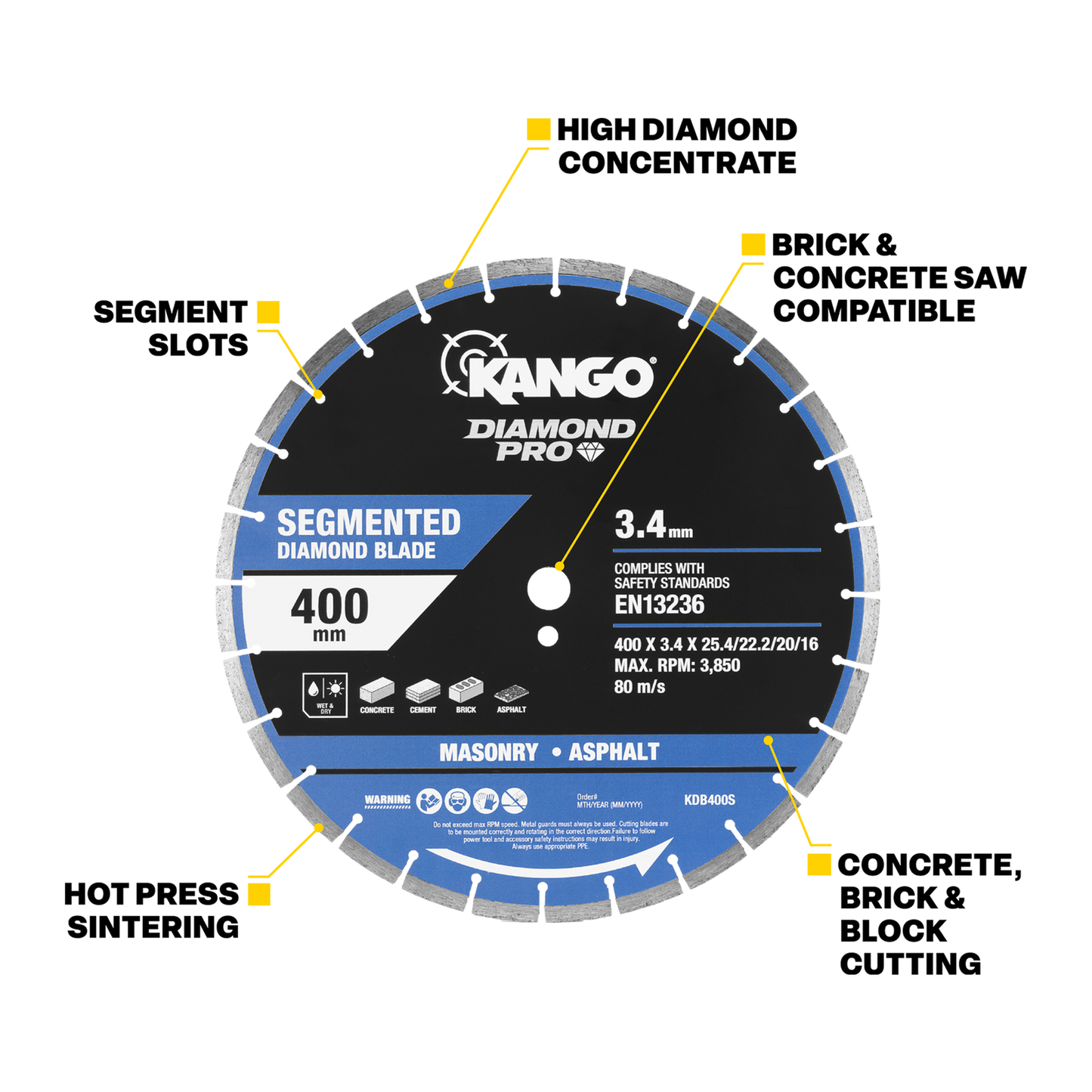 Kango Segmented Diamond Blade - 400mm