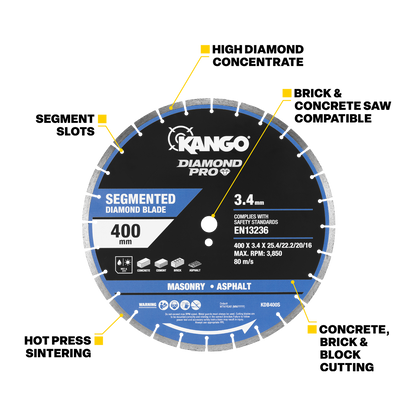 Kango Segmented Diamond Blade - 400mm