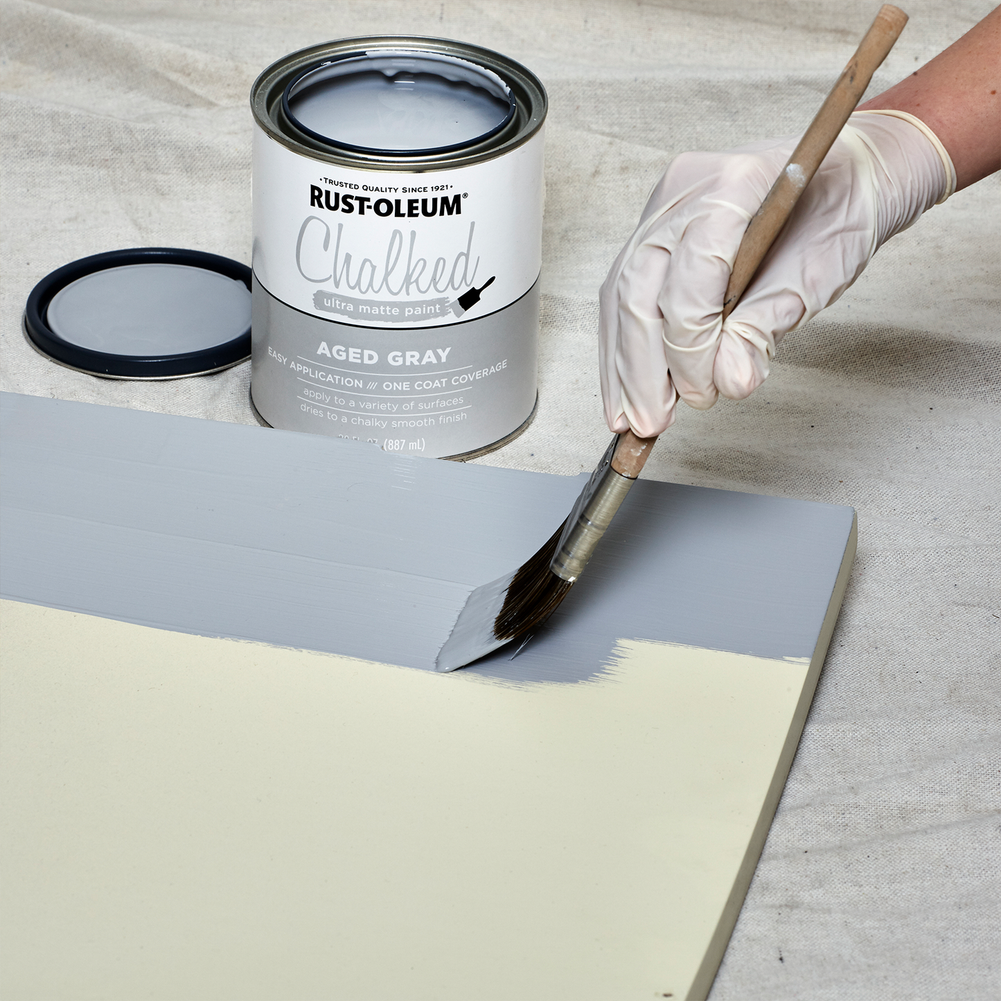 Rust-Oleum Aged Grey Chalked Paint - 887ml