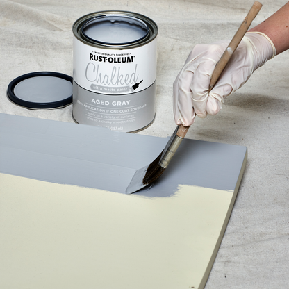 Rust-Oleum Aged Grey Chalked Paint - 887ml