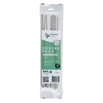 Tuscan Path Garden Edging Pegs - 280mm - Dune - 10 Pack