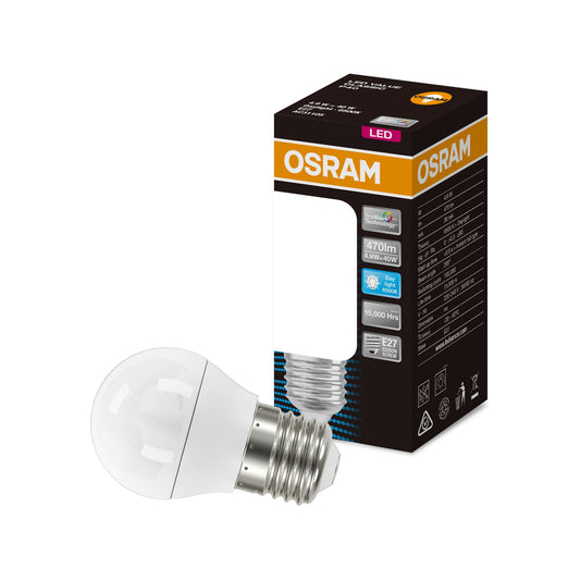 Osram Fancy Round LED Globe - 4.9W - 470lm - 6500K