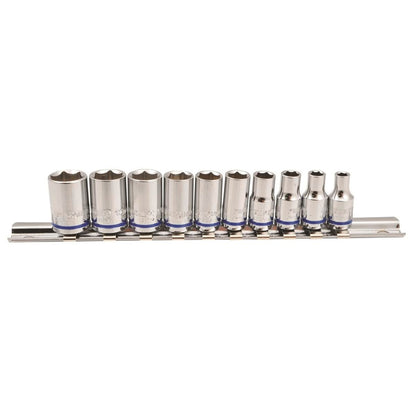 Kincrome Socket Set - 10 Piece - Cr-V Steel - Metric Only