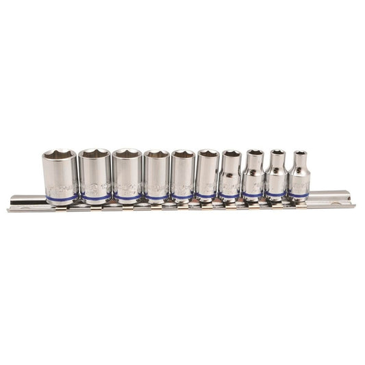 Kincrome Socket Set - 10 Piece - Cr-V Steel - Metric Only