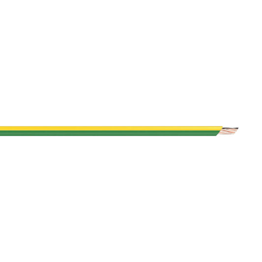 Deta Single Insulated Earth Cable - 4mm - Green/Yellow - 5m