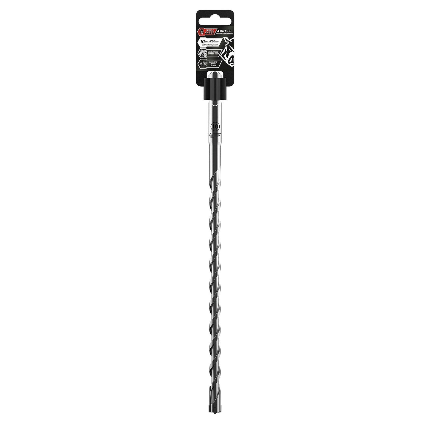 Full Boar 4 Cut Tip Drill Bit - 10 x 260mm