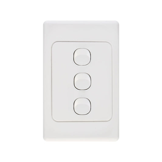 Deta Triple Vertical Switch - 3 Gang