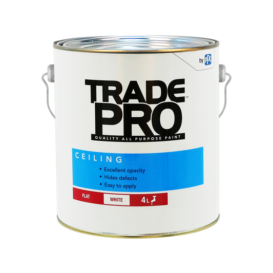 PPG Paint - TradePro Interior Ceiling - 4L - White Flat