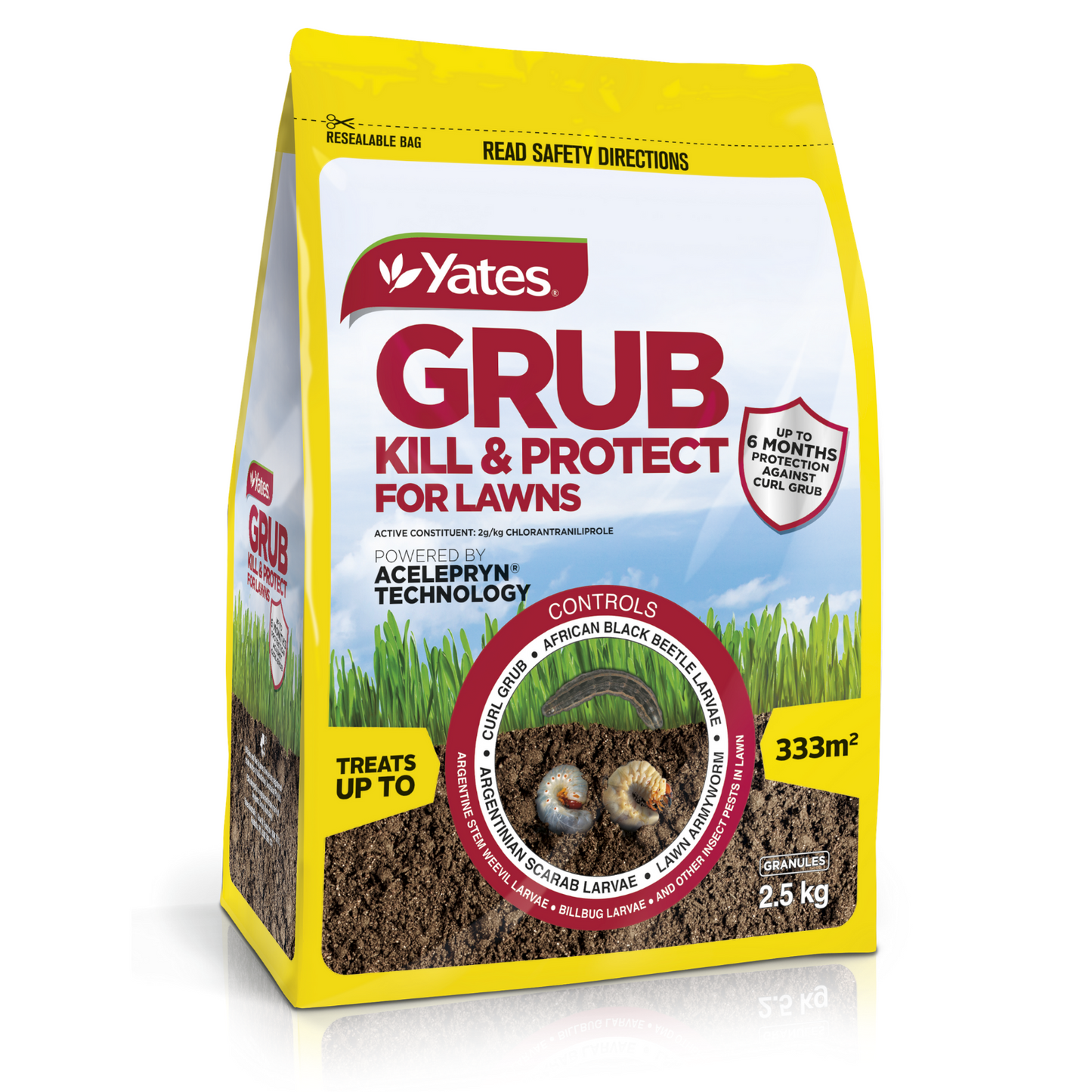 Yates Grub Kill & Protect For Lawns - 2.5kg