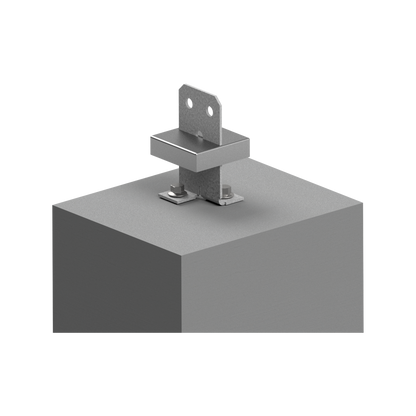 Vuepro Concealed Bolt Down Post Support - 90mm