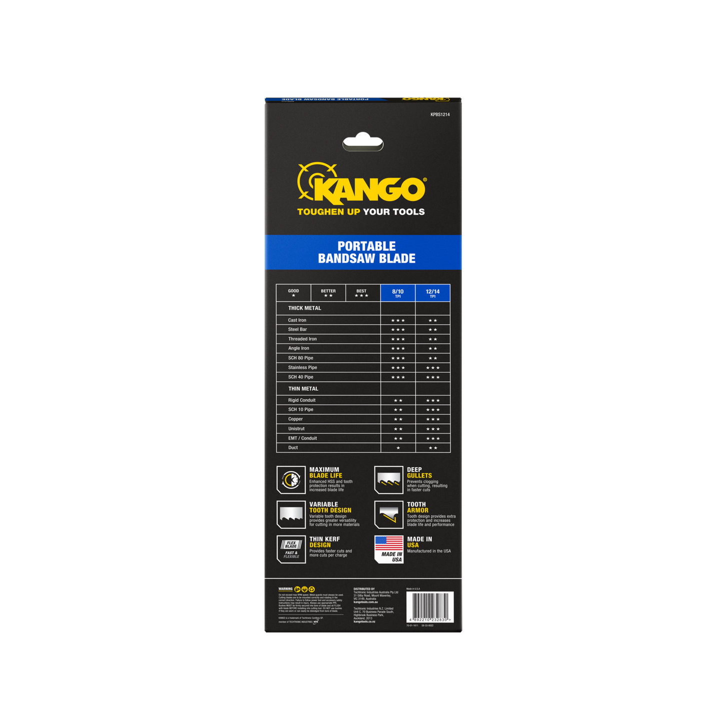Kango Portable Bandsaw Blade - 1140mm - 12/14 TPI