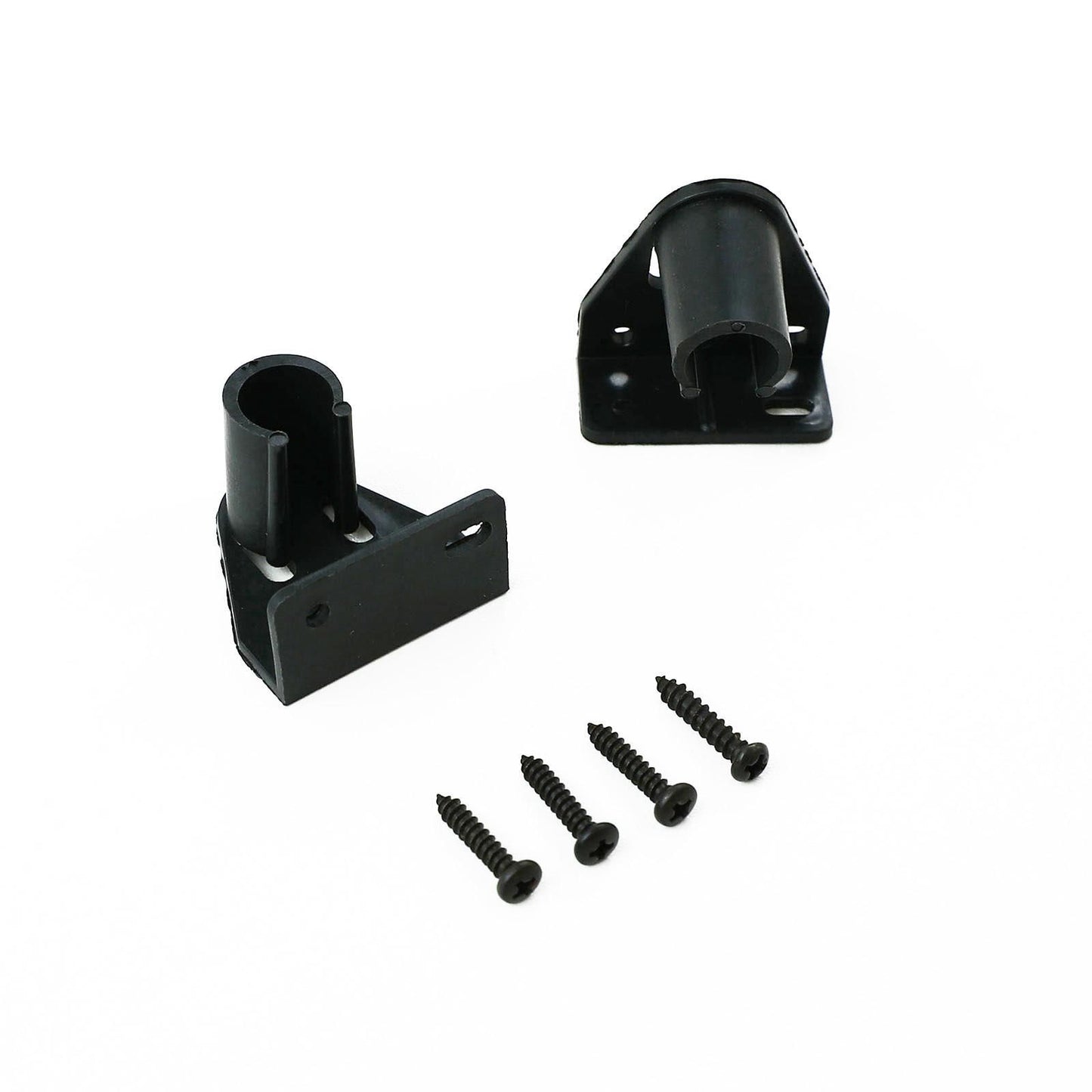 Windoware Black Curtain Rod Muslin Bracket - 16mm - 2 Pack