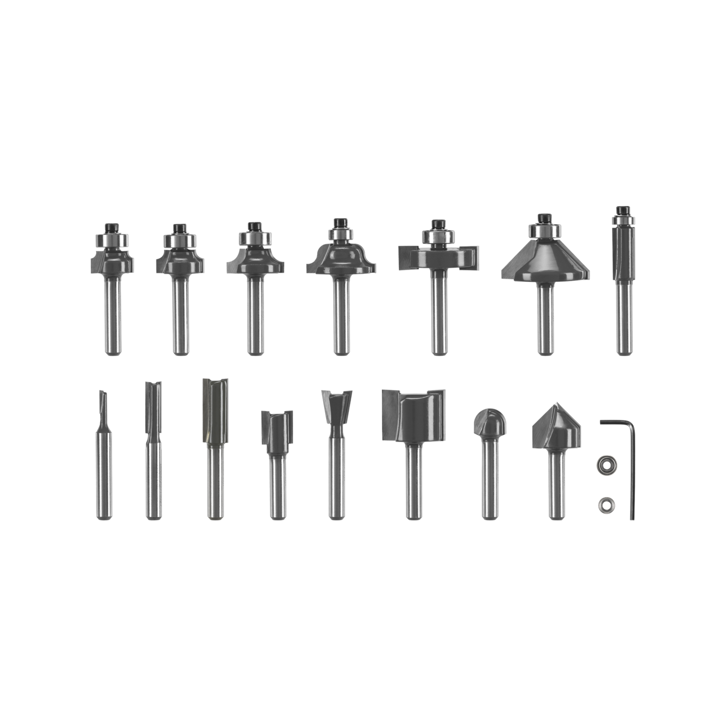 Ryobi Mixed Router Bit Set - RRBM15S - 1/4" Shank - 15 Piece