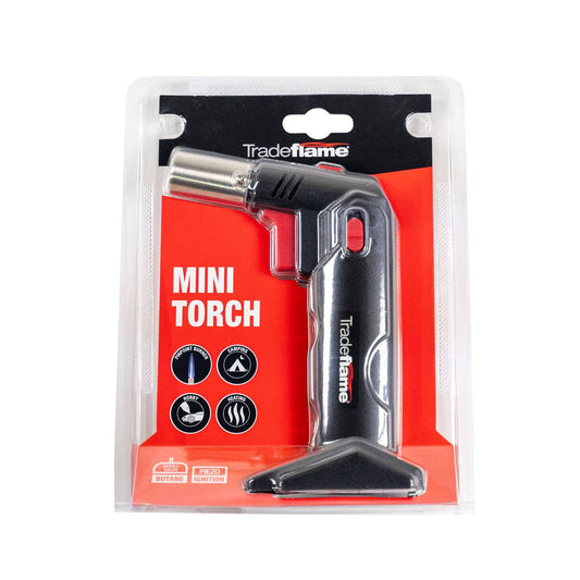 Tradeflame Butane Mini Torch  - Piezo Ignition, Pinpoint Flame