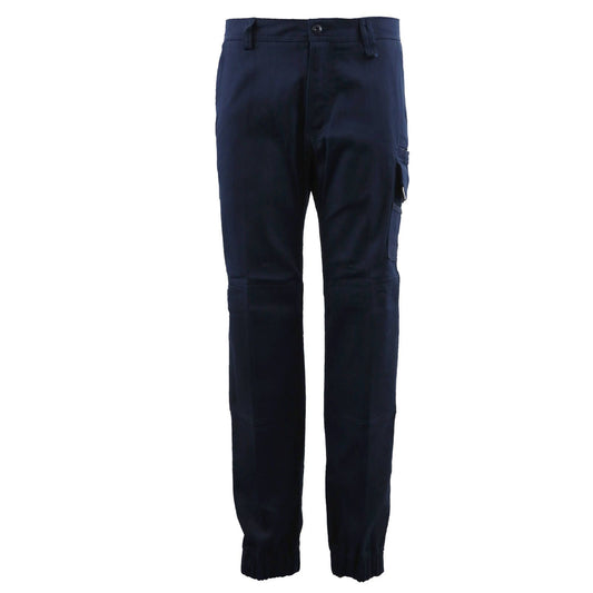 Tradie Mens Skinny Cuff Pants - Navy