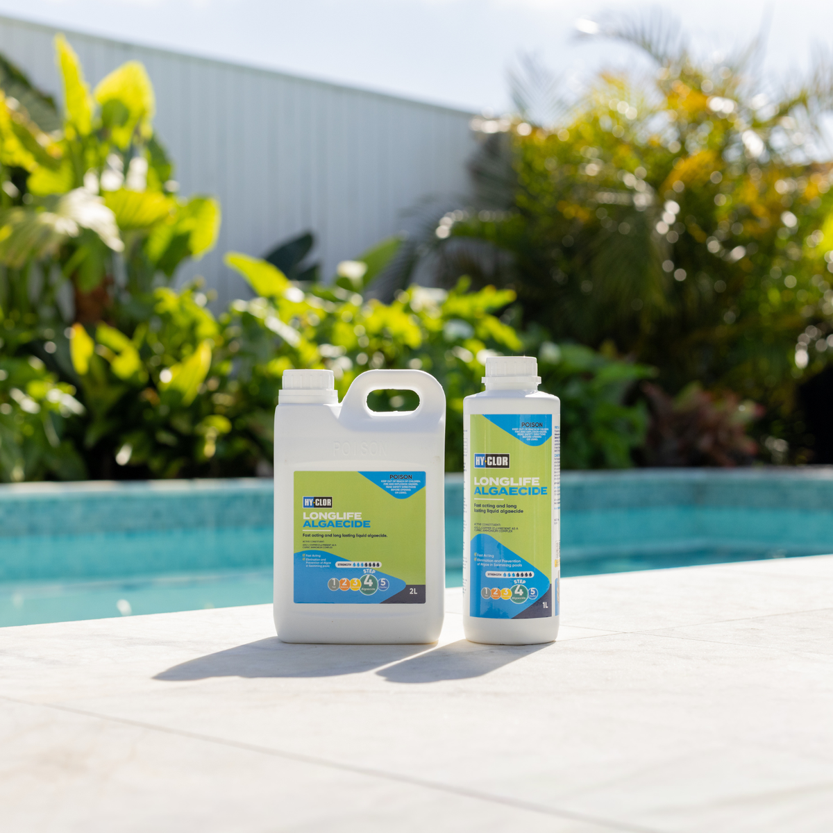 Hy Clor Pool Algaecide - 1L - Cupric Ammonium - Long Lasting Protection