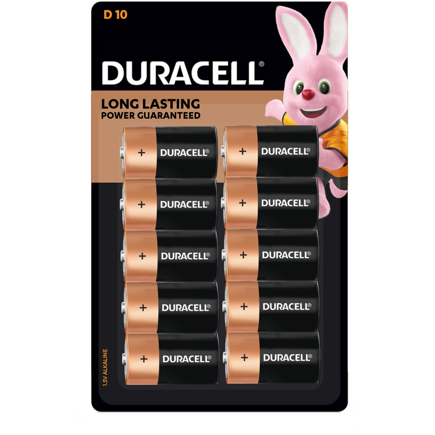 Duracell Coppertop D Batteries - 10 Pack