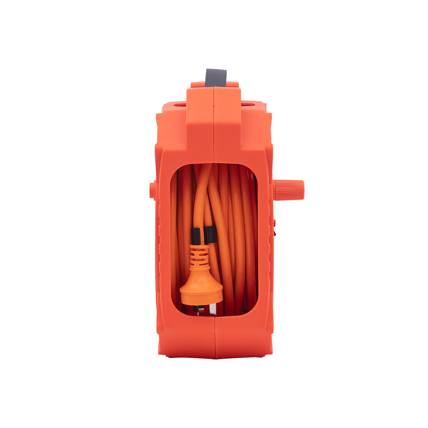 Click Heavy Duty Orange and Grey Cable Reel - 20m - 4 Outlet