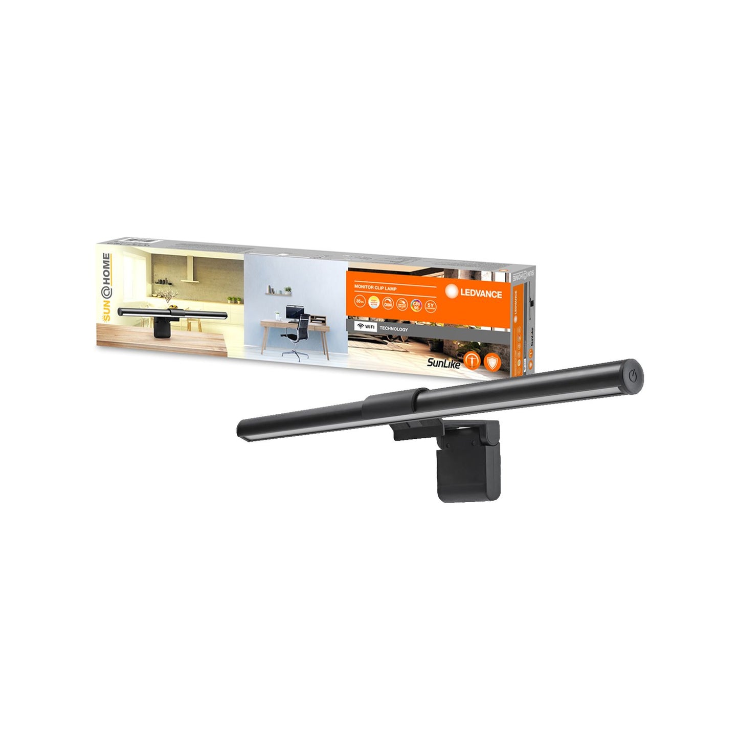 Ledvance Tunable Sunathome Monitor Clip Light - 450 x 105mm - SMART+ WIFI