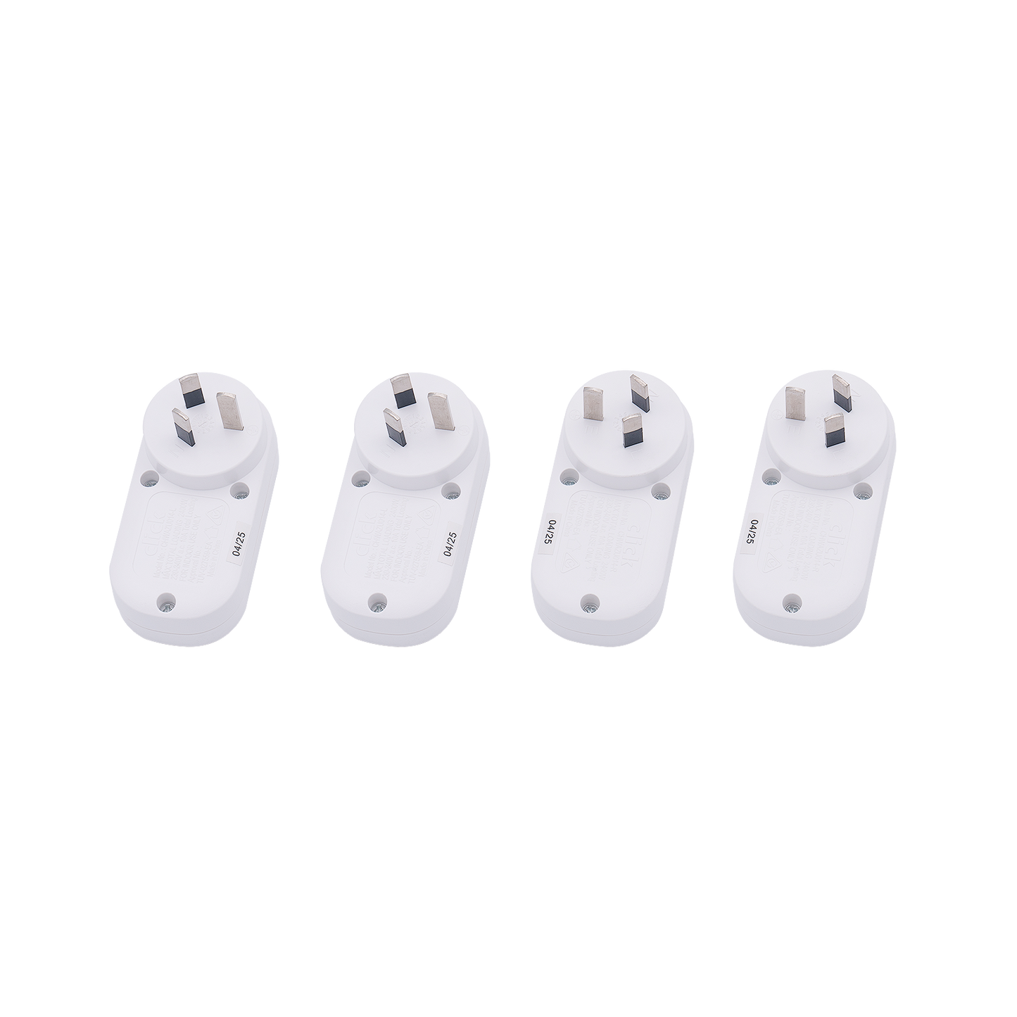 Click Double Adaptor Quad Pack - 2 Right, 2 Left