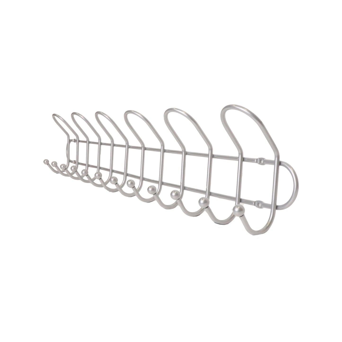 Adoored 6 Hook Satin Chrome Decorative Hook Rack