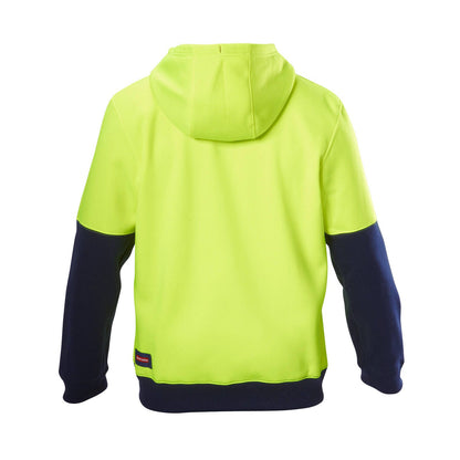 Hard Yakka Hi Vis Hoodie - 2XL - Yellow/Navy