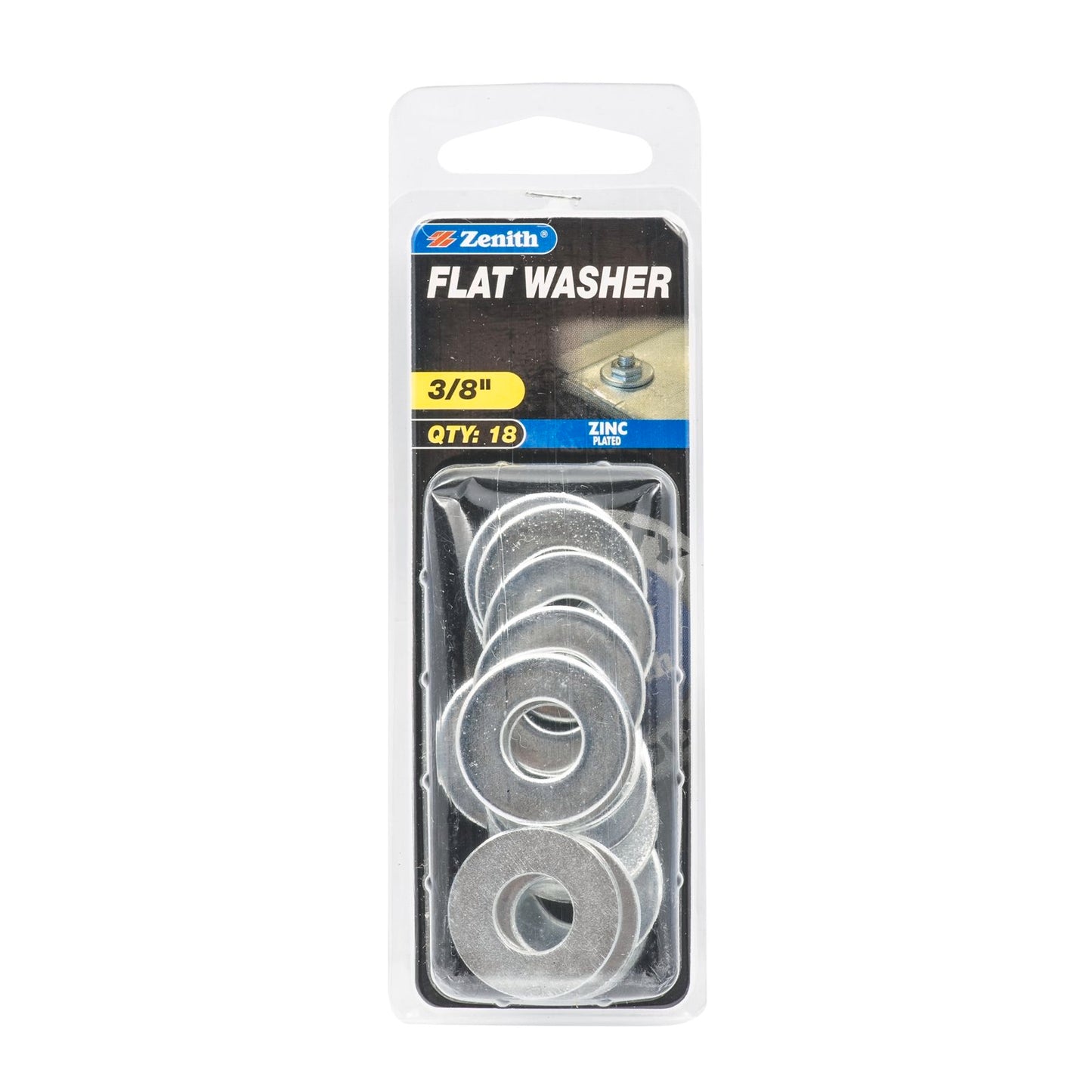 Zenith Flat Washer - 3/8 x 1 - 18 Pack