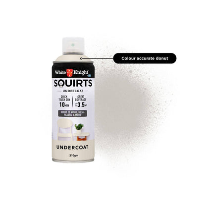 White Knight Squirts Undercoat Spray Paint - 310g