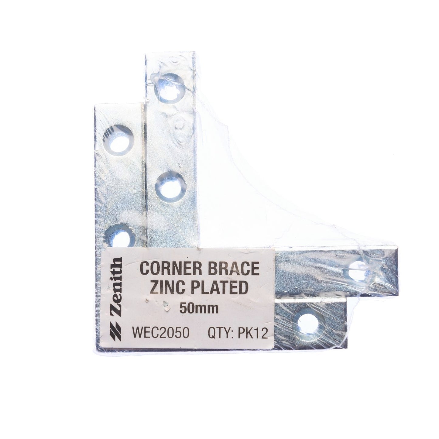 Zenith Corner Brace Bracket - 50mm - 12 Pack