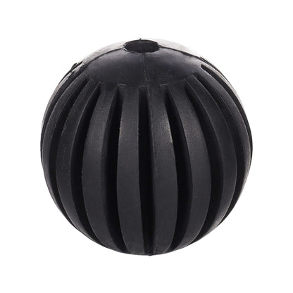Gladiator Black Rubber Ball Dog Toy