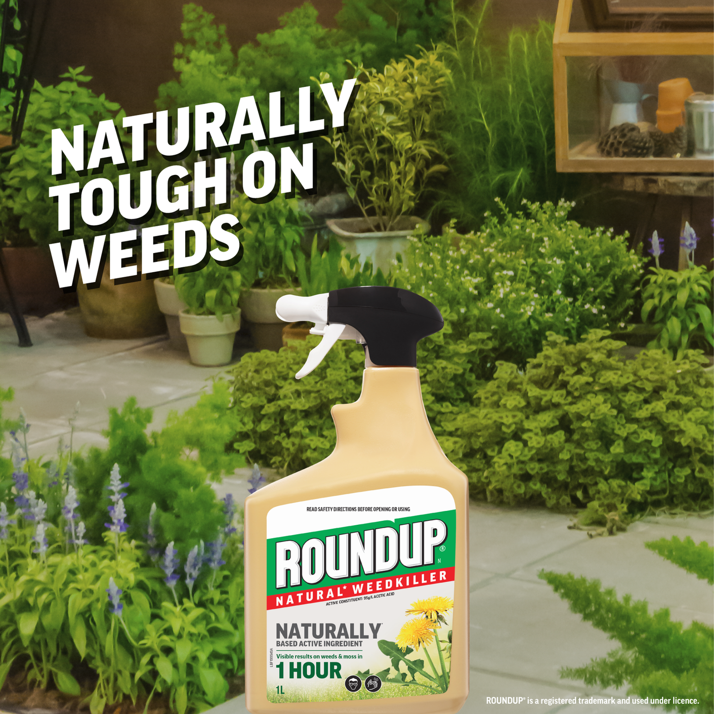 Roundup Natural Weedkiller - 1L