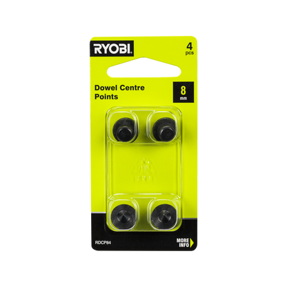 Ryobi Dowel Centre Points - 8mm - 4 Pack