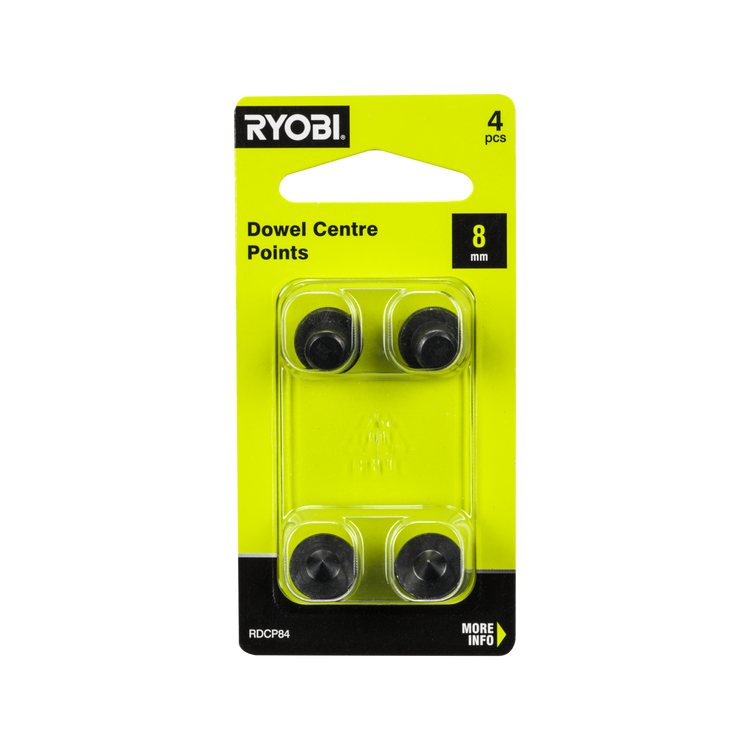 Ryobi 8mm Dowel Centre Points 4 Pack