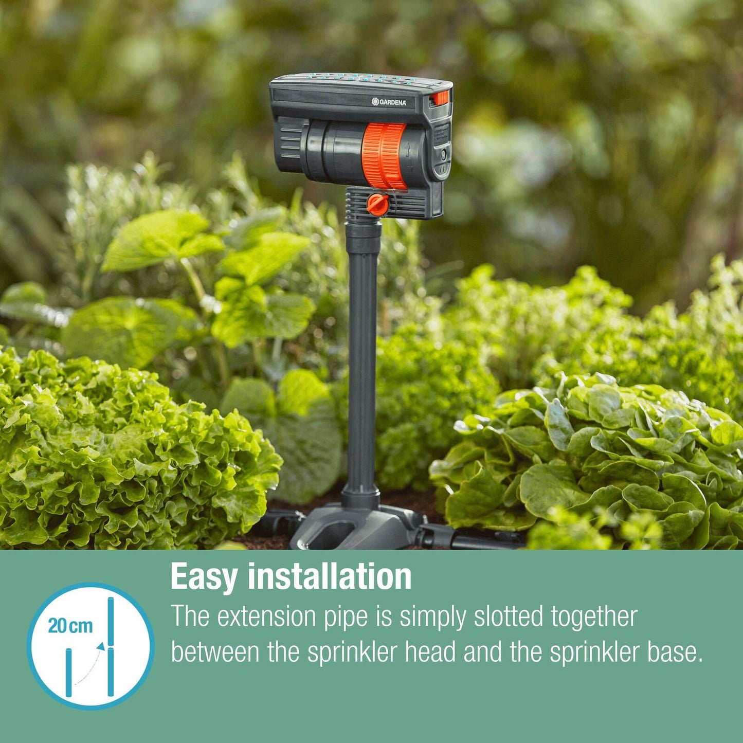 Gardena Micro Irrigation Sprinkler Extension Pipe - 20cm - 2 Pack
