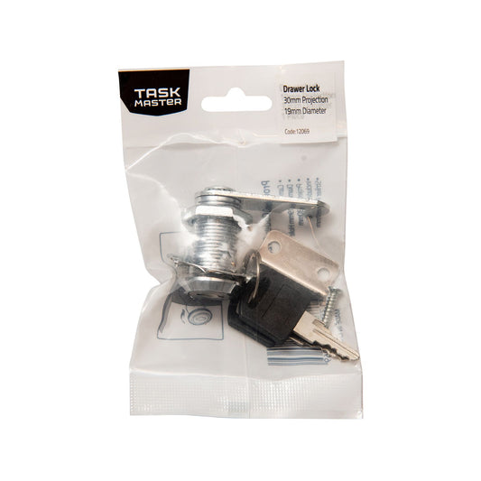 Taskmaster Drawer Lock - 19 x 30mm