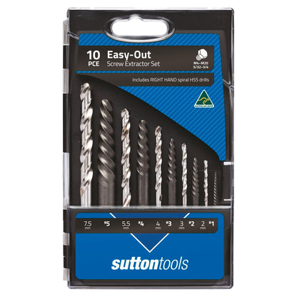 Sutton Tools Screw Extractor Set - 10 Piece - 152 x 18 x 156mm