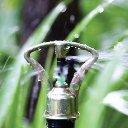 Holman Brass Butterfly Sprinkler - 4-6m - Brass - Full Circle Coverage
