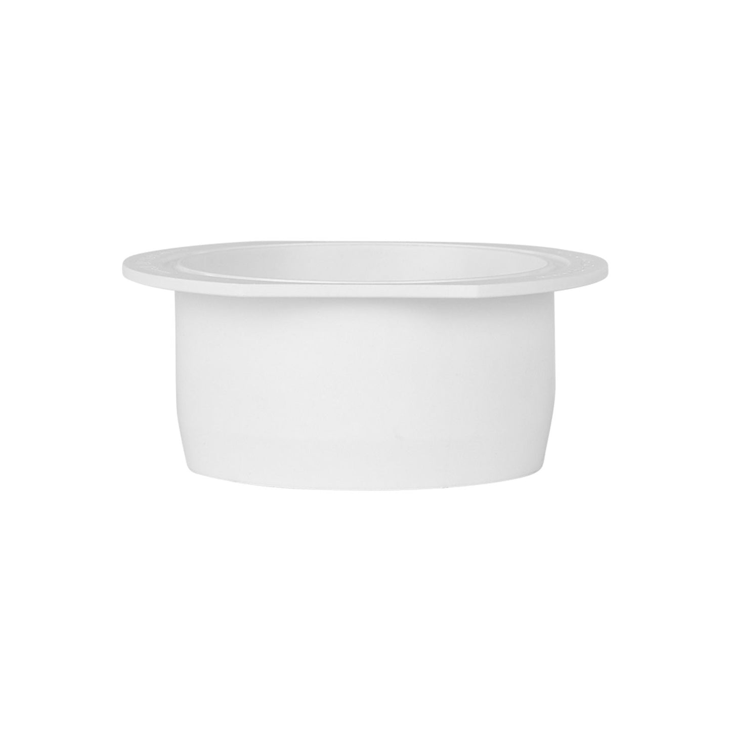 Rain Harvesting Round Gutter Outlet - 75mm - White