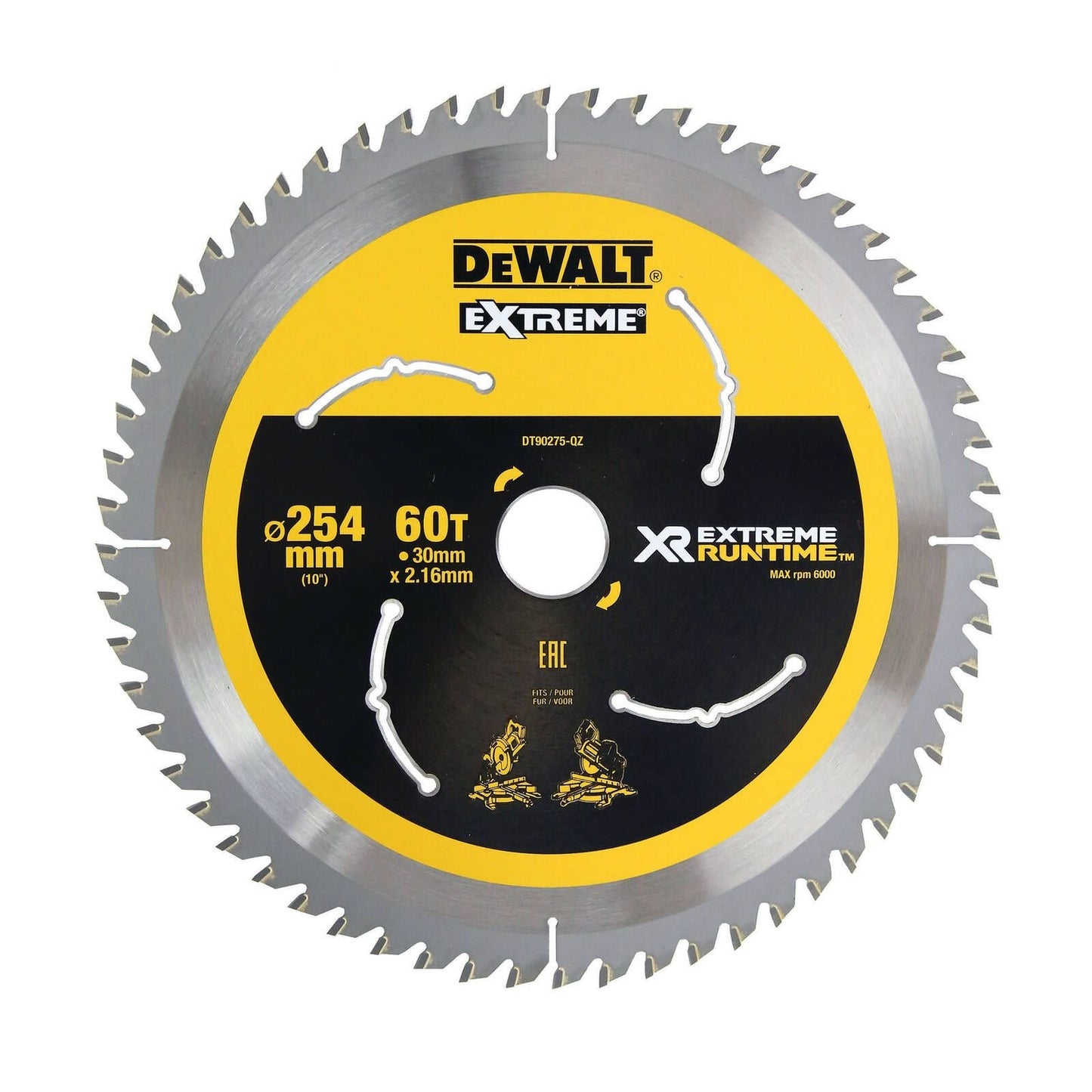 Dewalt XR Circular Saw Blade - 254mm - 60T