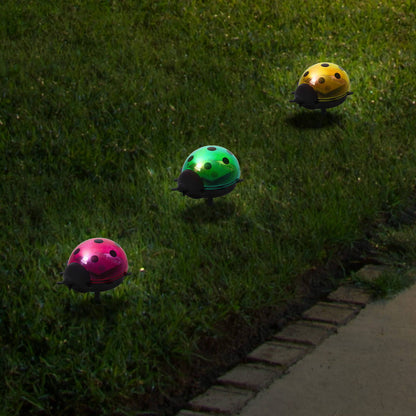 Click Solar Path Light Ladybug - 60 x 140mm - Red