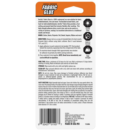 Gorilla Fabric Glue - 73ml