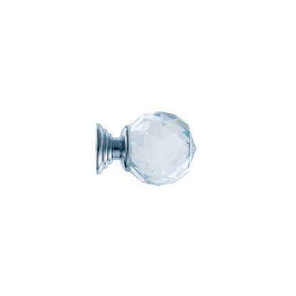 Taskmaster Crystal Cabinet Knob - 25mm - 4 Pack
